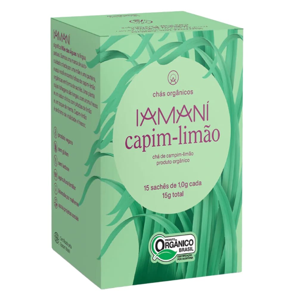Chá Orgânico Capim-limão Capim-santo Iamani
