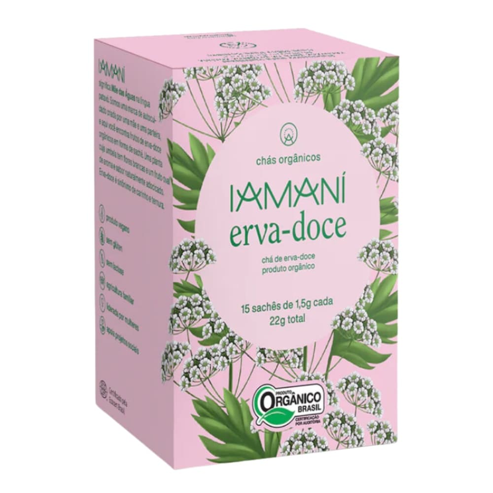 Chá Orgânico Erva Doce Melissa Iamani