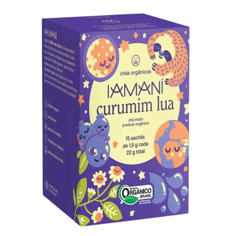 Chá  Orgânico Curumim Lua Iamani Sonho Tranquilo