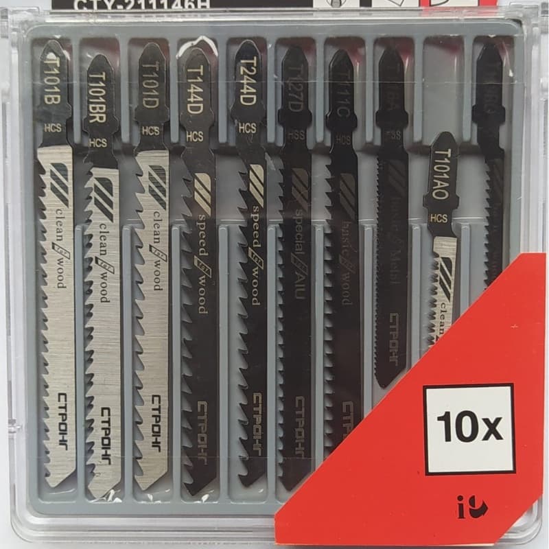 Kit Completo de Lâminas para Serra Tico-Tico - 10 unidades