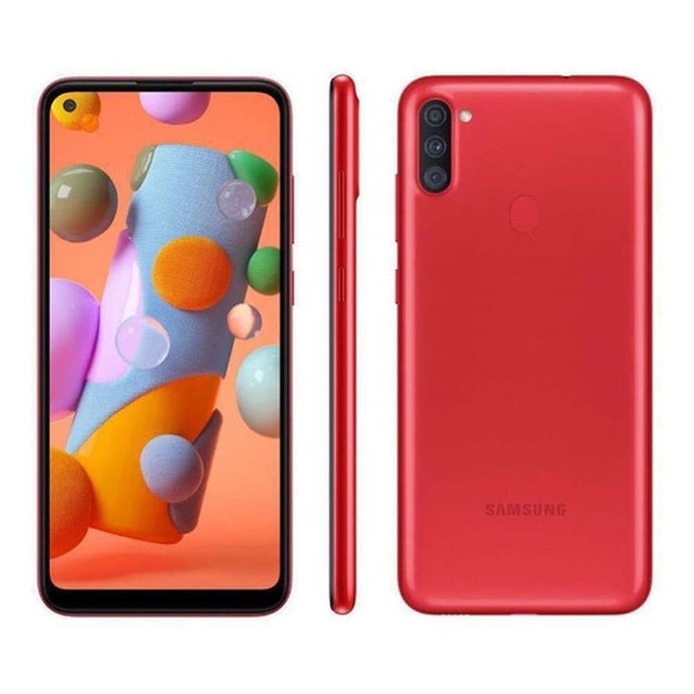 Usado: Samsung A11 64 GB Vermelho - Muito Bom