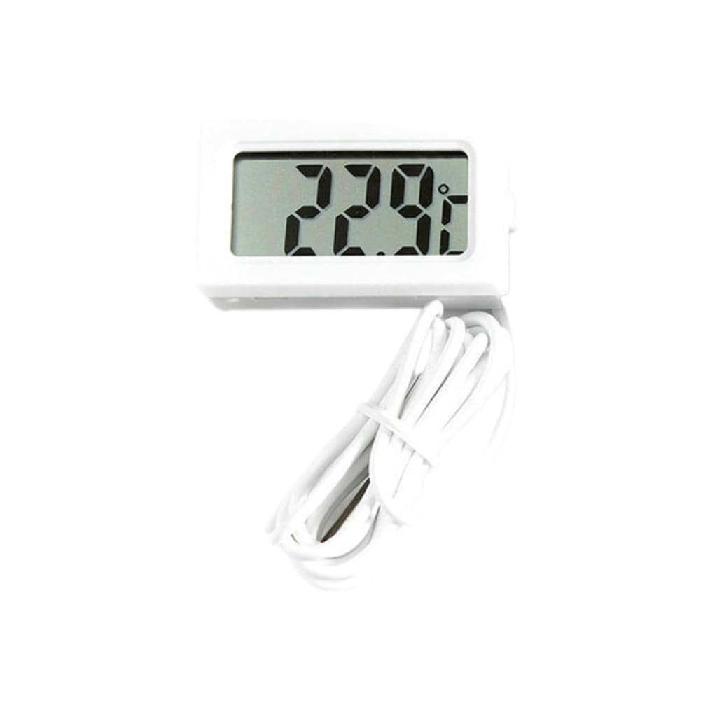 TERMÔMETRO DIGITAL MINI LCD COM SONDA 1M  -50º+110º BRANCO