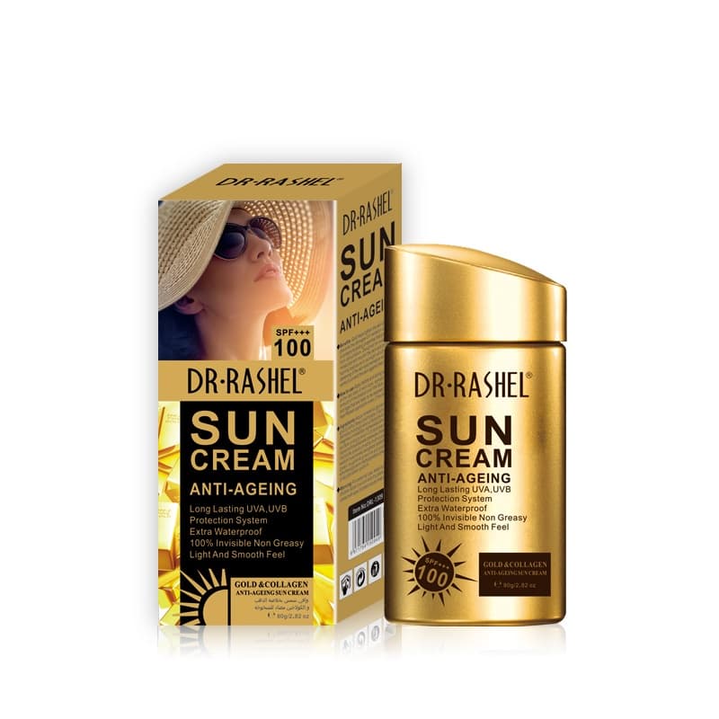 Protetor Solar Facial Dr-rashel Spf 100 80g Anti Idade com Colageno e Clareador