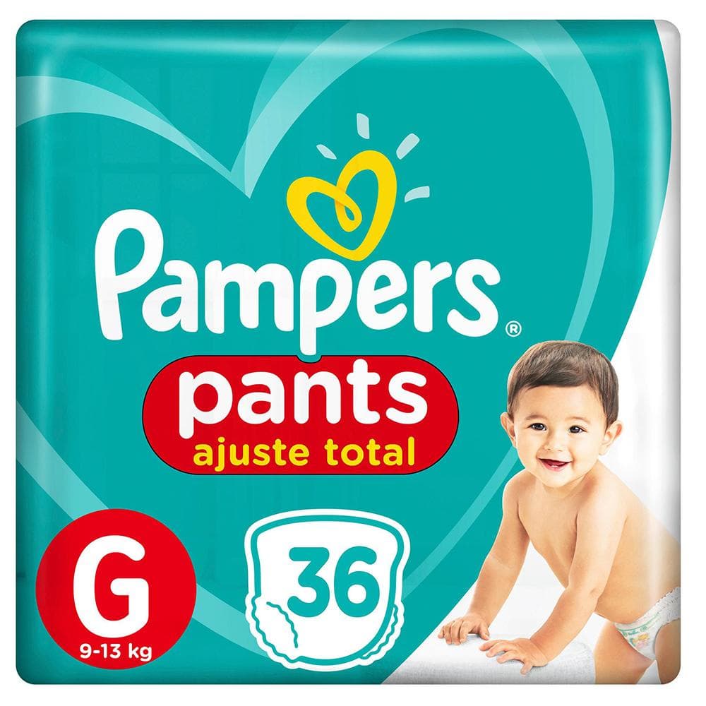 Fralda Pampers Pants Ajuste Total Mega G 36 Unidades