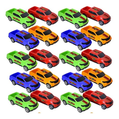 Kit 48 Brinquedo Carrinho Pickup Caminhonete Atacado Doação Brincadeira de Transporte Infantil