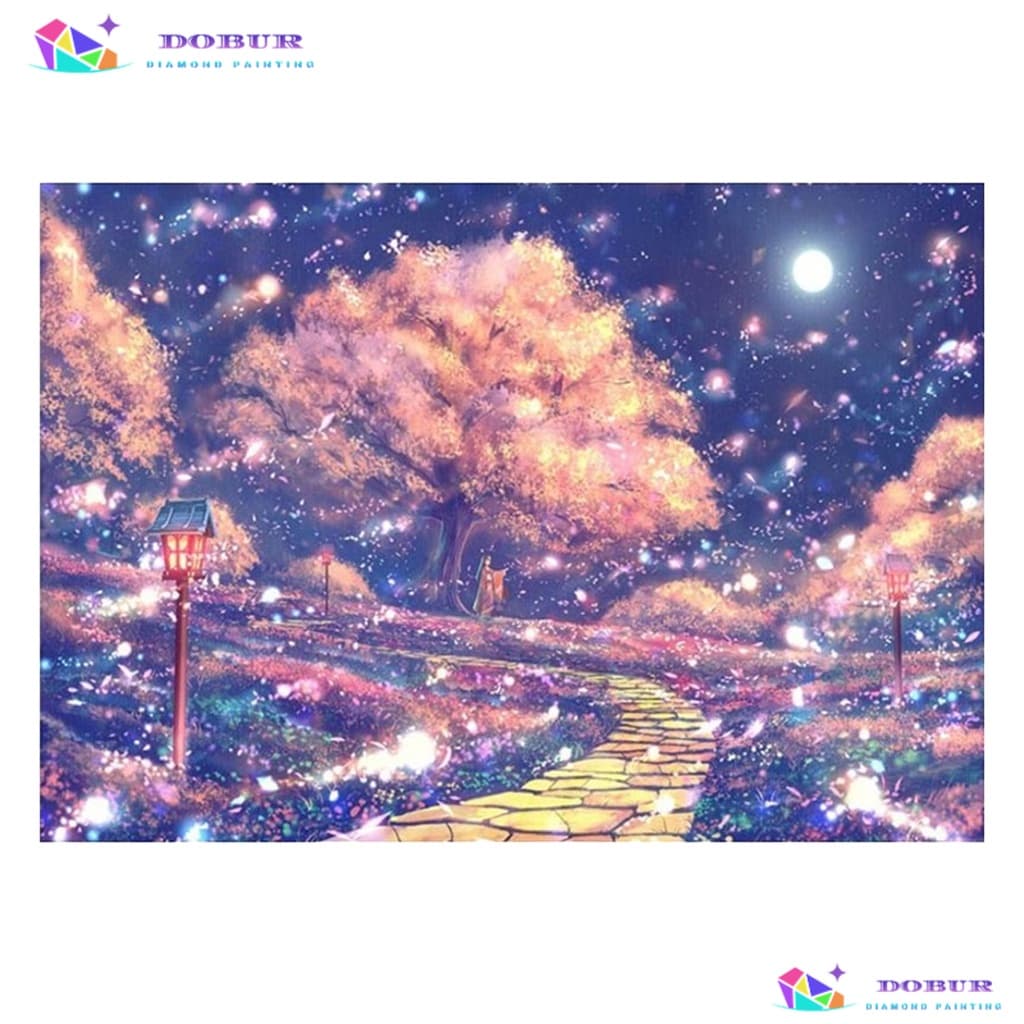 Kits De Pintura De Diamante Para Adultos Redondos/Quadrados , Dream World 5D DIY Broca Completa Artesanato Decoração Con