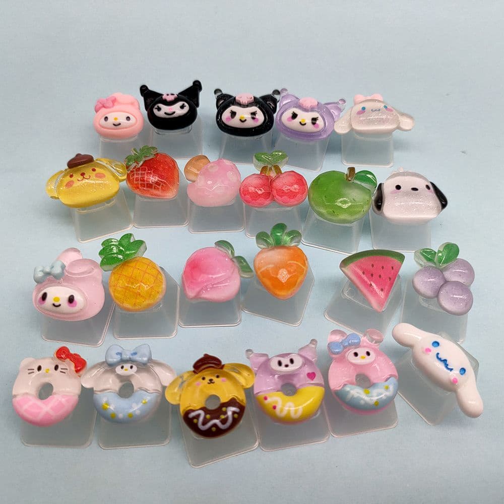Compre 3 Receba 1 Keycap Cute Fruit Transparente Criativo Personalizado 3D ESC Teclado Mecânico Keycaps