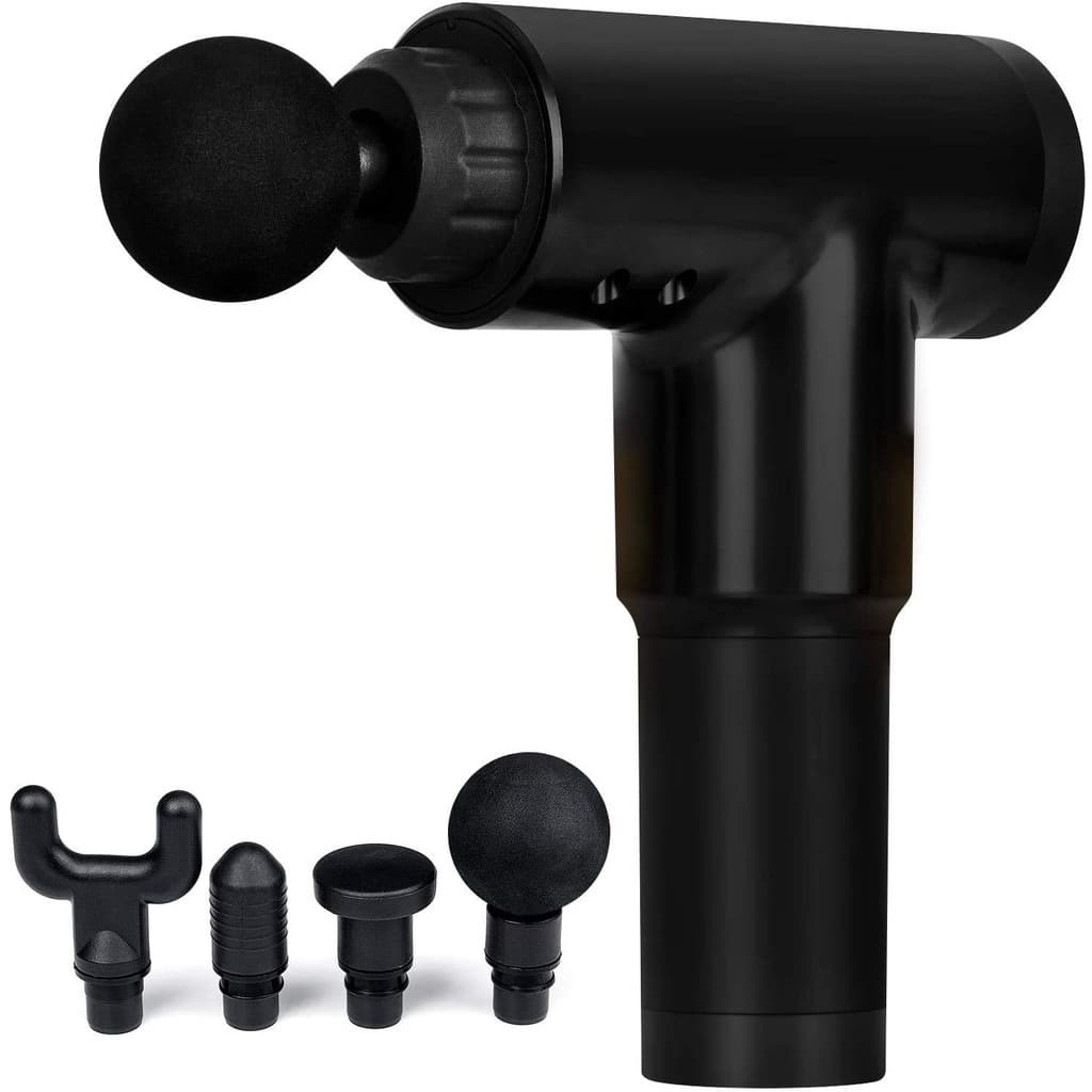Pistola De Massagem Muscular De Tecidos Profundos Mini Massageador Portatil Recarregavel Fascial Fitness