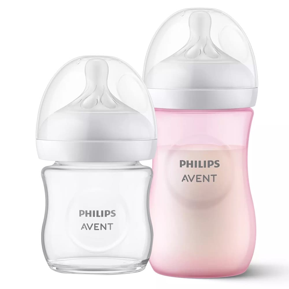 Kit Mamadeira Philips Avent Pétala 3.0 Rosa 125/260ml Bebê