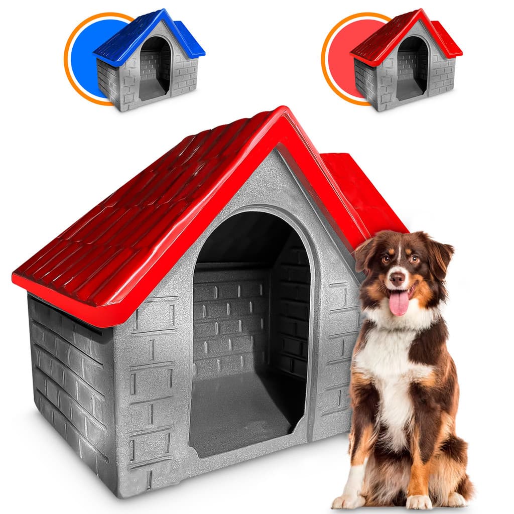 Casa Casinha Plástica Para Cachorro Bangalô Grande N° 5 Cães Médio Porte