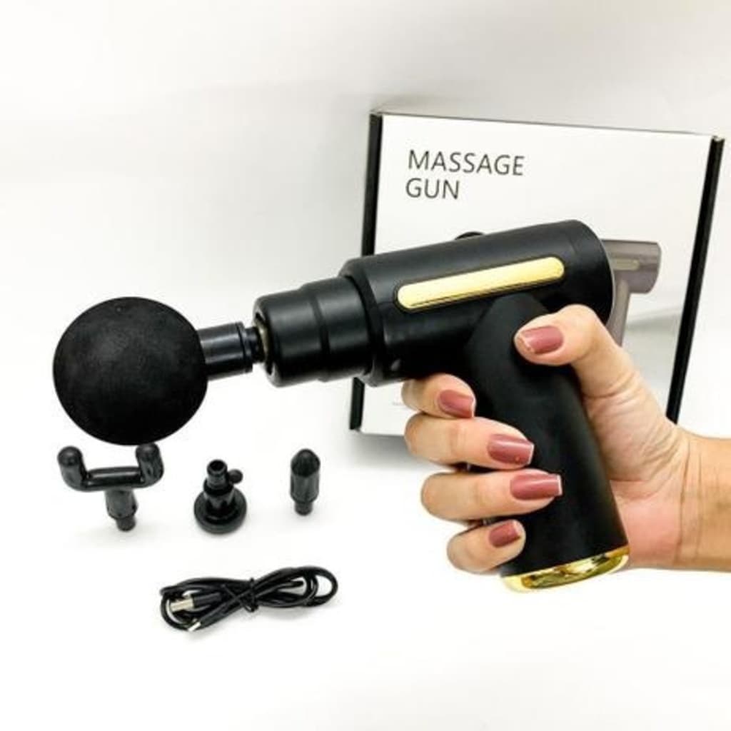 Massageador Elétrico Profissional Muscular Pistola Portátil Original Massagem JMQ