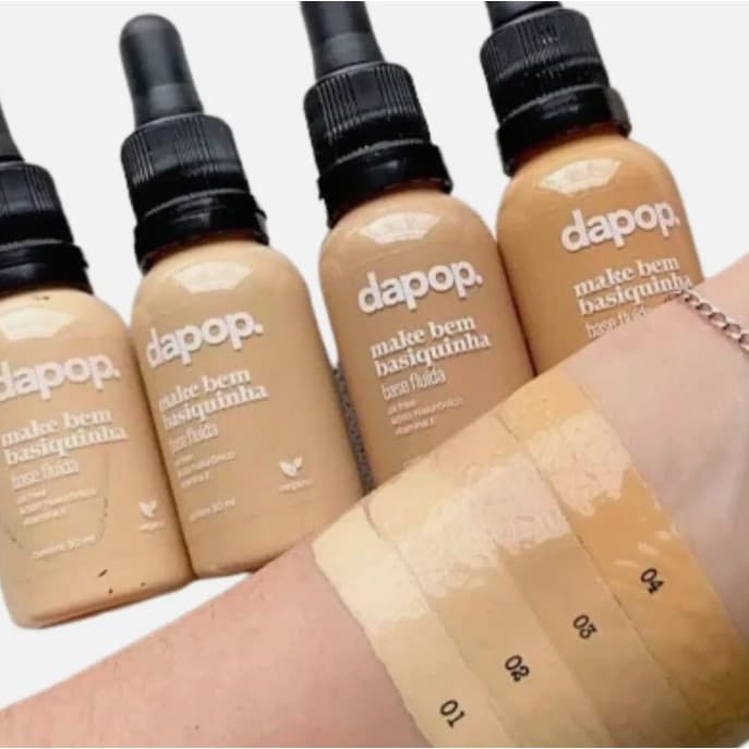 Base Fluída Liquida Dapop Vegano Make Bem Basiquinha - Dapop