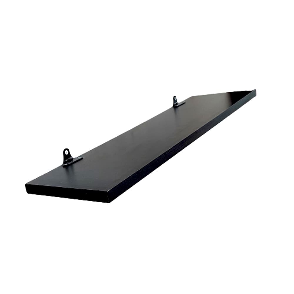 Prateleira em Mdf Preta de Parede 50x20 Madeira Com Suporte