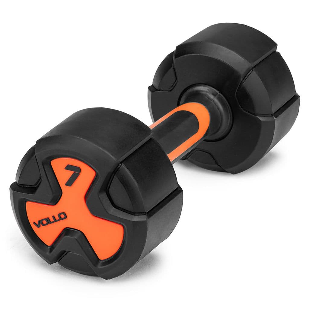 Halter 7kg Antiderrapante Hexagonal Studio Vollo Peso Academia Musculação Treino Anti-Rolagem