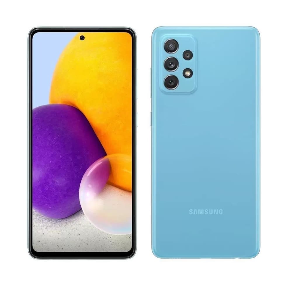 Usado: Samsung A72 128 GB Azul - Muito Bom