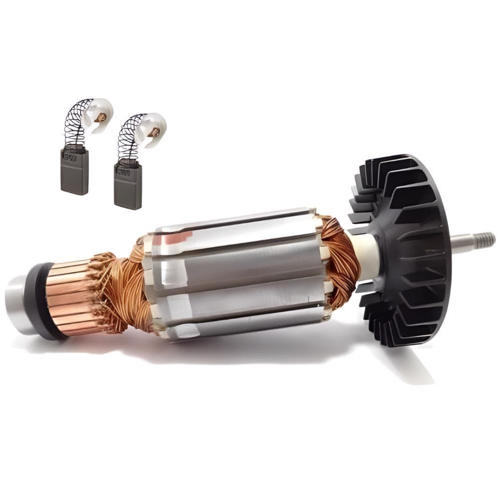INDUZIDO ORIGINAL SERRA MÁRMORE MAKITA 4100NH3 127V +ESCOVAS