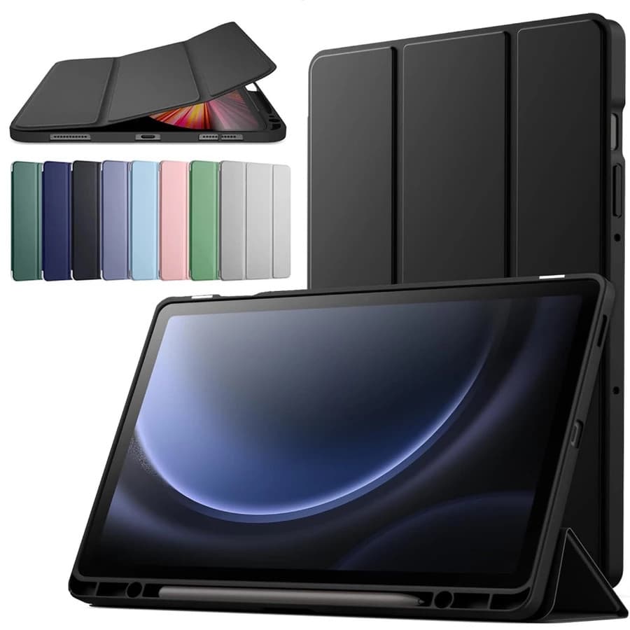Capa magnetico inteligente com slot de canetas compativel Samsung Galaxy Tab S6 Lite 10.4º polegadas