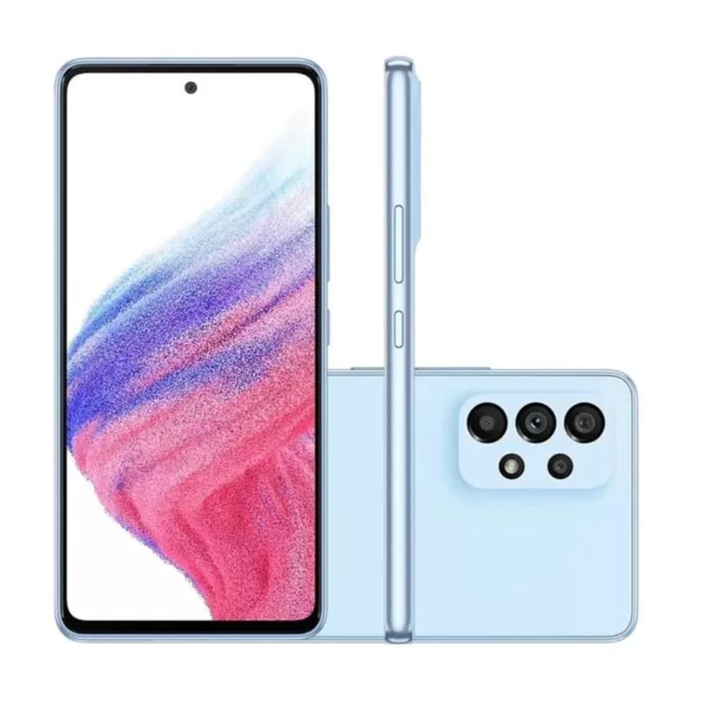 Usado: Samsung A53 128 GB Azul - Muito Bom