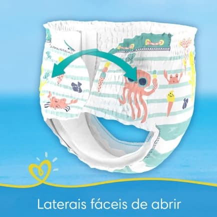 Fralda Calça Para Piscina/Praia Pampers Splashrs C/1 UN    P-M ( De 6 a 11 KG)