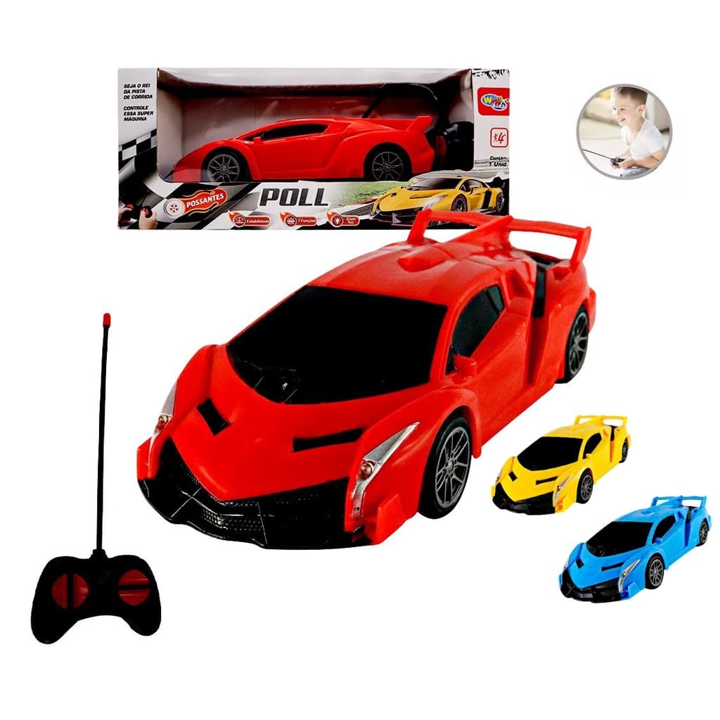 Carrinho de Controle Remoto Lamborghini 7 Funções Diversão