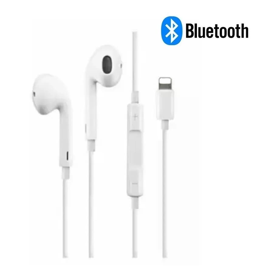 Fone de Ouvido entrada lightning P2 para Iphone e Android Microfone Bluetooth