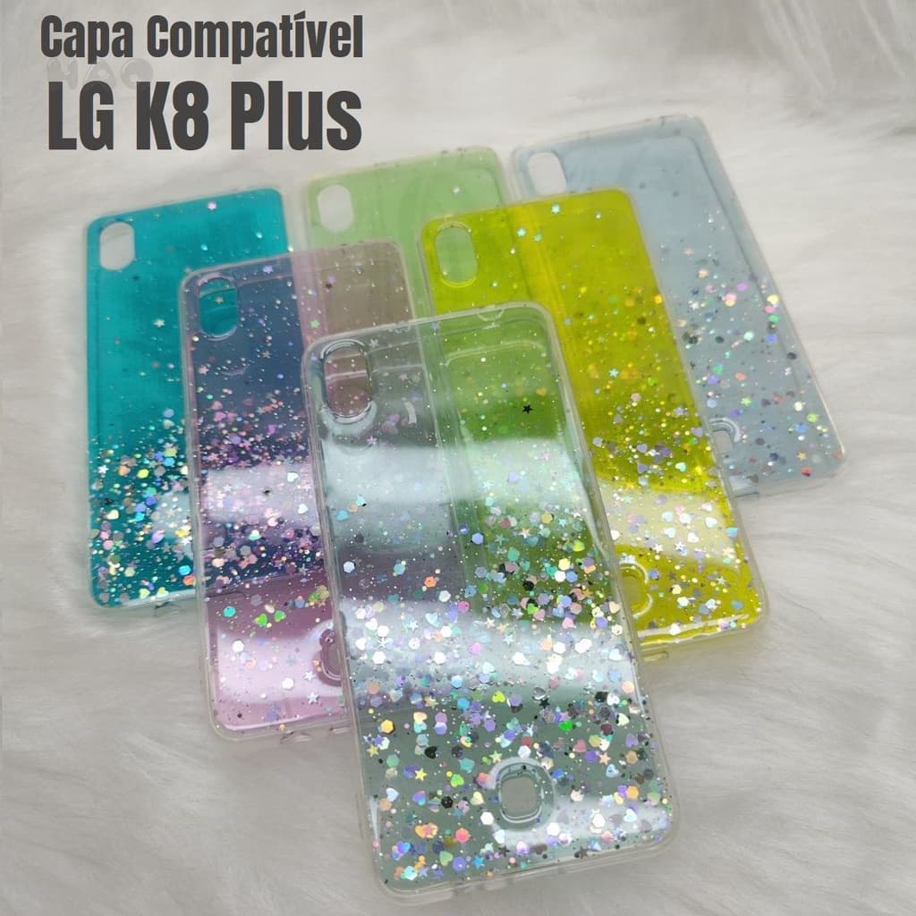 Capa Capinha de Celular Colorida brilho Para LG K8 Plus