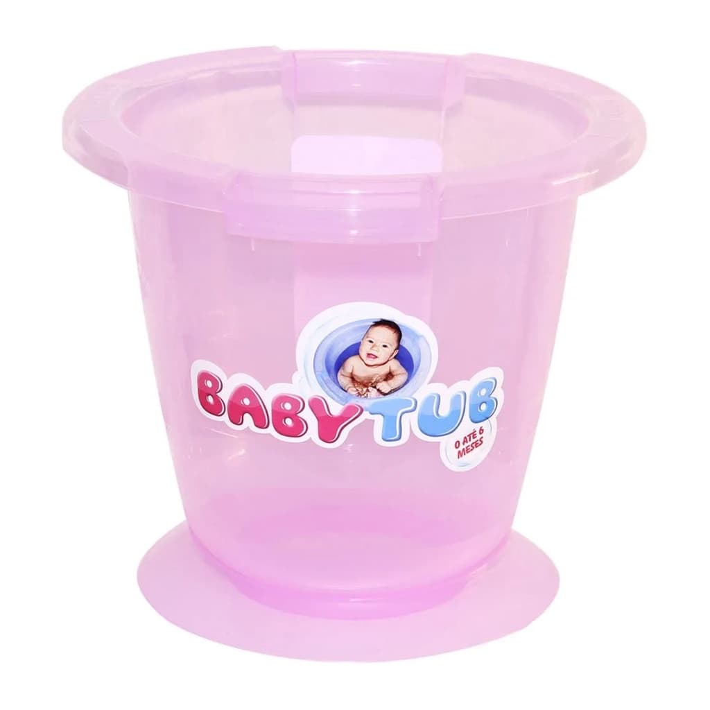 Banheira Para Recém Nascido Babytub Rosa Tradicional Ofurôzinho 0 A 6 Meses