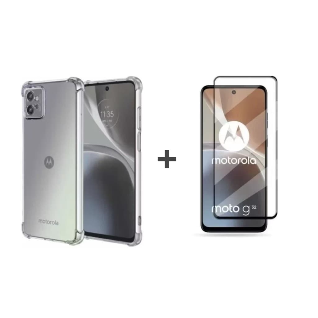 Capa Capinha Motorola G32 Case Anti Impacto + película Vrido 3D / 9D