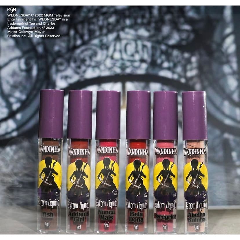 Batom Liquido Matte Wandinha Safira Cosmeticos