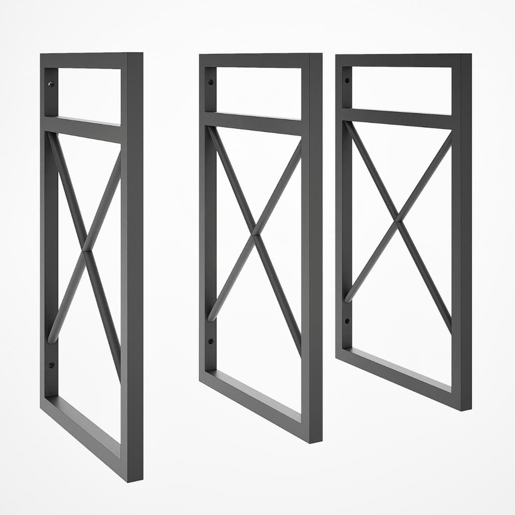 3 Suporte Nicho Prateleira Decorativa Estilo Industrial Parede 37x20cm