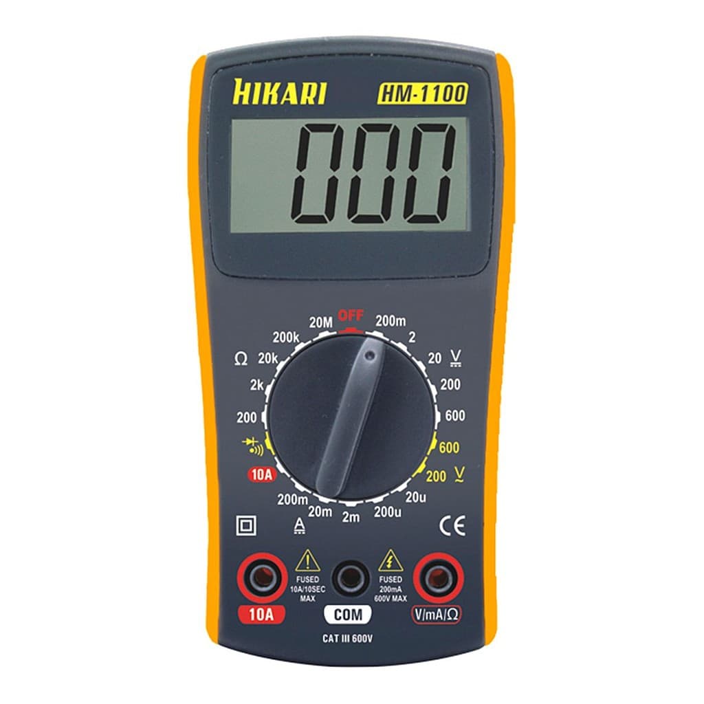 Multímetro Digital Portátil 600V HM-1100 CAT II Hikari