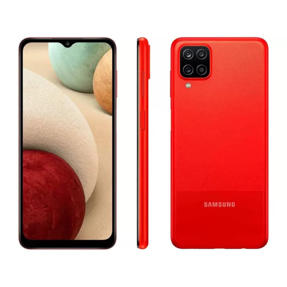 Usado: Samsung A12 64 GB Vermelho - Bom