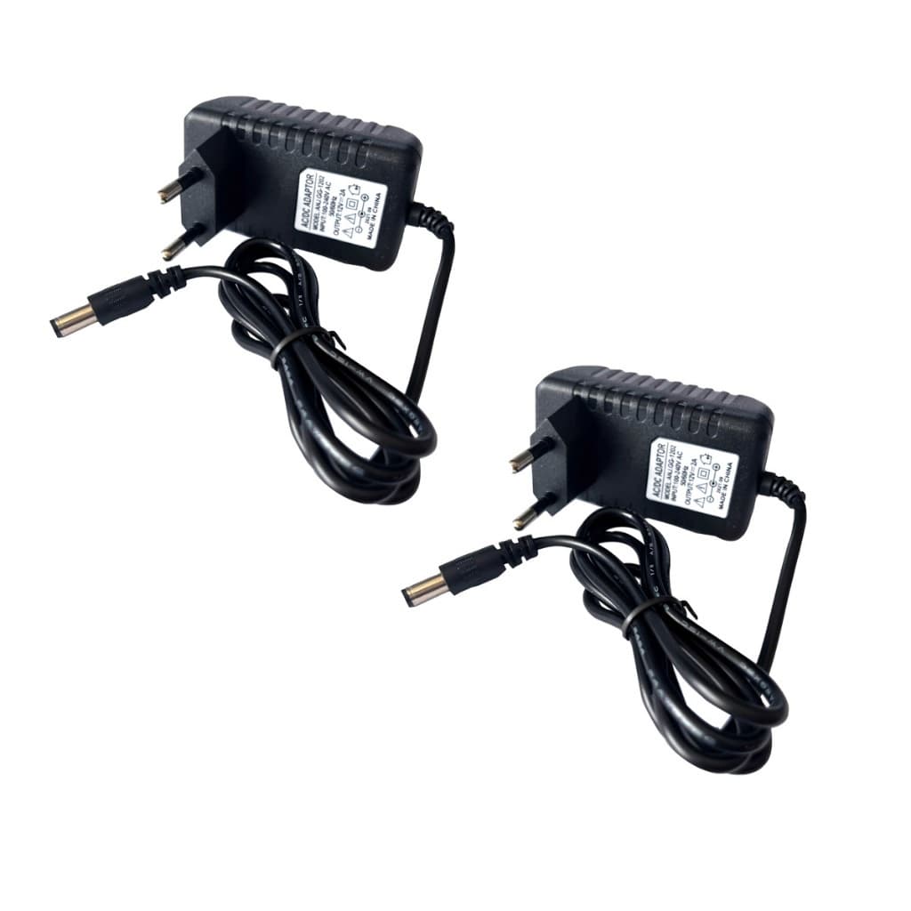 Kit 2 un apatador  Fonte 12v 2a AC DC 100-240v Estabilizada Bivolt  Para Fita Led 5050 ,3528
