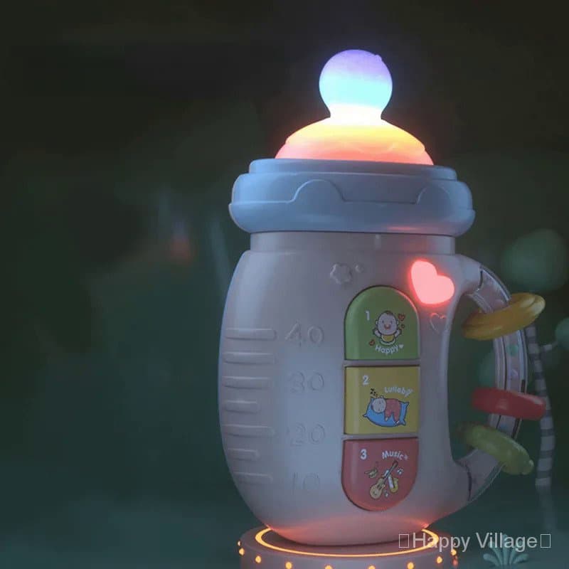 Bebê Musical Mamadeira Brinquedo Recém-nascido Educacional Móvel Brinquedos 0-12M Calmante Vocal Música