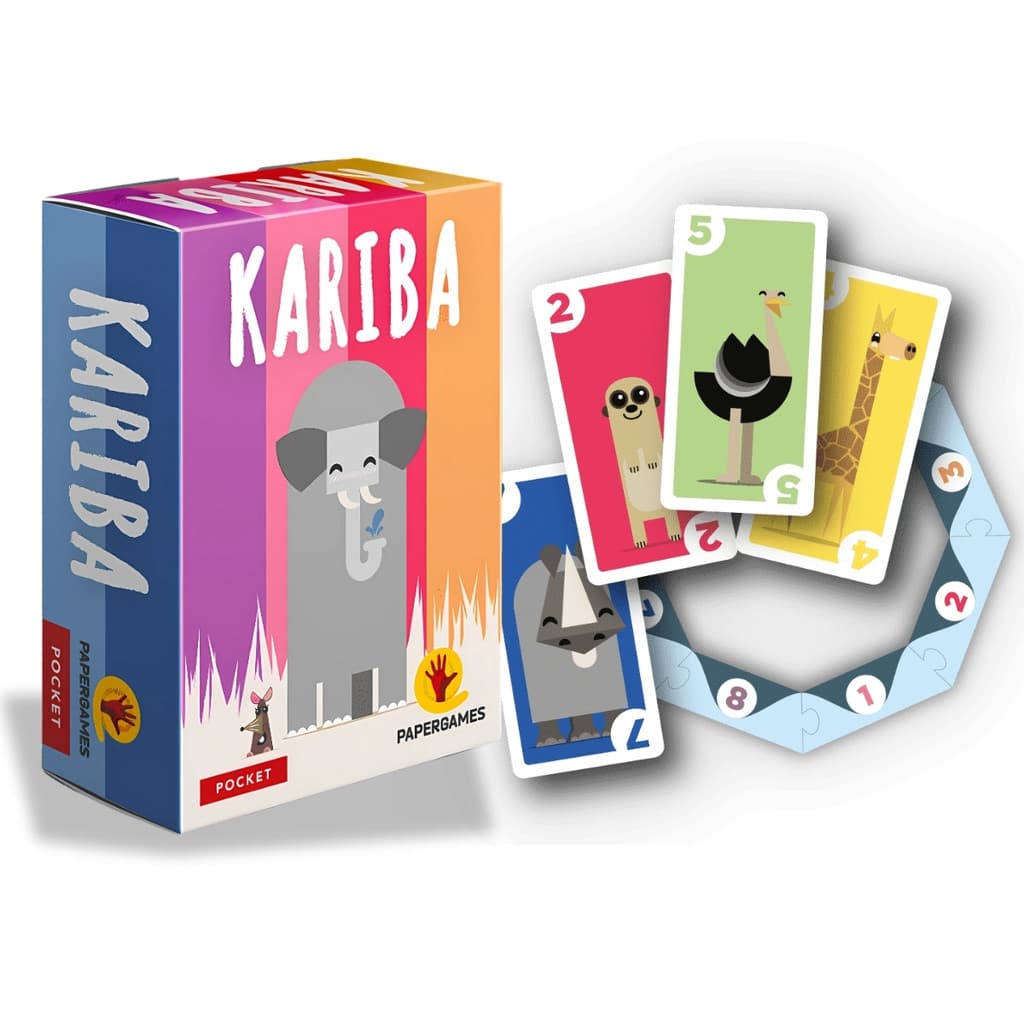 Jogo Cartas Kariba Tabuleiro Baralho Pocket Original Papergames Família Estratégia Divertido Viagenm