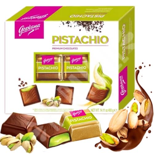 Pistachio Preminum Chocolates - Goplana - Importado Polônia