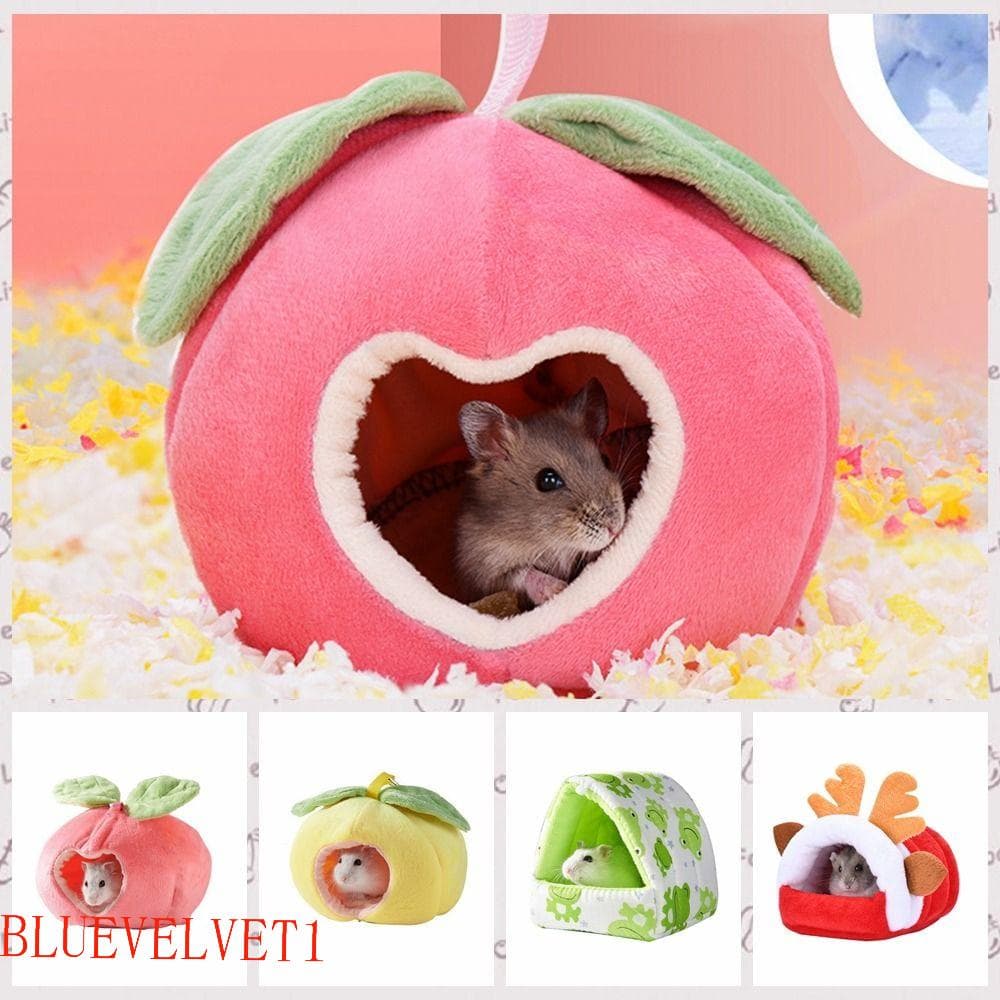 BLUEVELVET1 Saco De Dormir De Hamster De Pelúcia , Rede Suspensa Quente Em Formato De Fruta , Desenho Animado