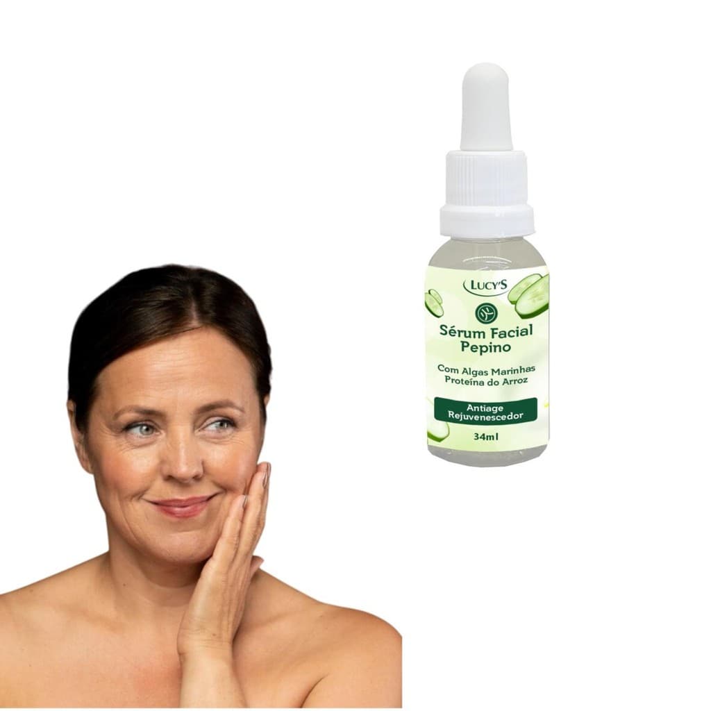 Sérum Facial Anti Idade Rejuvenescedor Pepino
