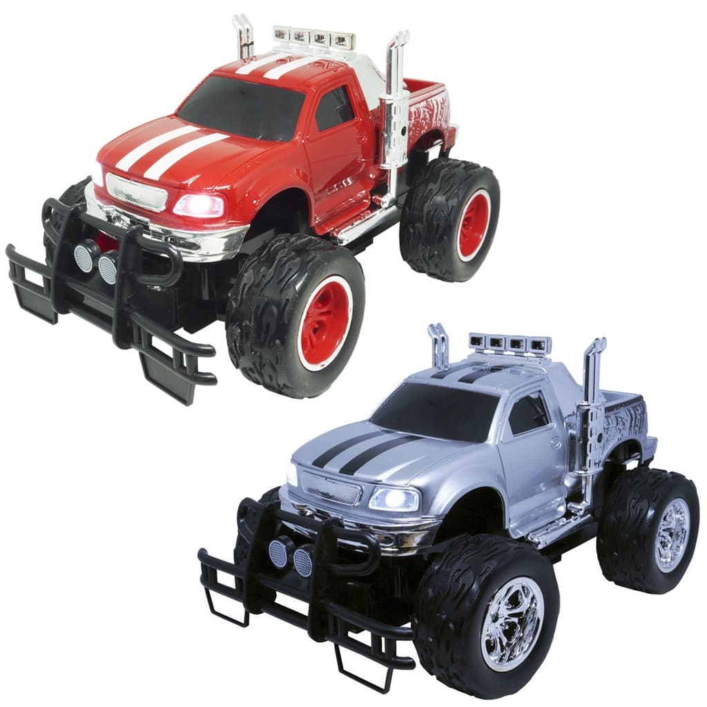Carrinho Controle Remoto Elétrico Recarregável Picape Monster Car Off Road  BW026