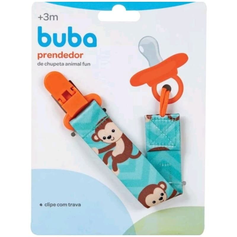 Prendedor de Chupeta Bico Macaco Macaquinho Desenhos Lindos Buba