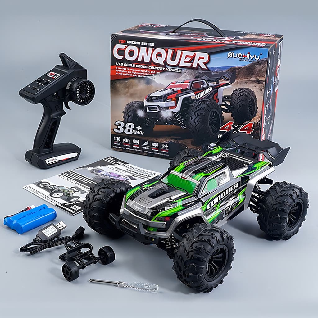 Carrinho Controle Remoto 4x4 RC 50km/h | Bateria Recarregável USB | Off-Road Professional