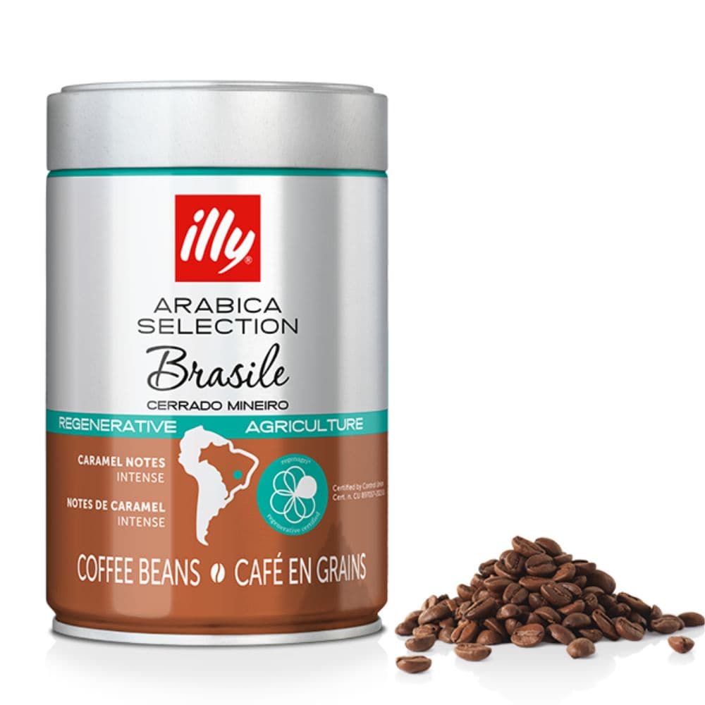 Cafe em Graos Illy Arabica Brasile Cerrado Mineiro Lata 250g