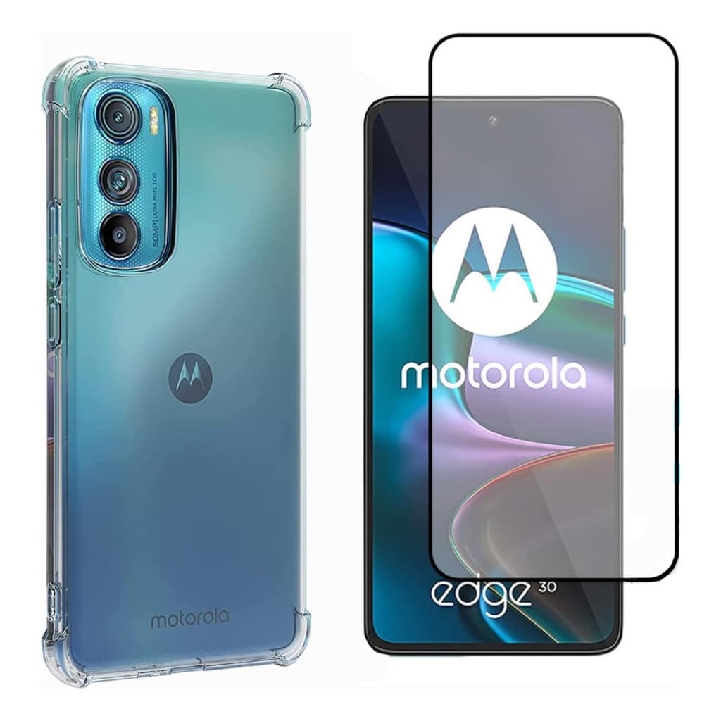 Capa Case Capinha Compatível Com Moto Edge 30 + Película 3D Vidro Temperado
