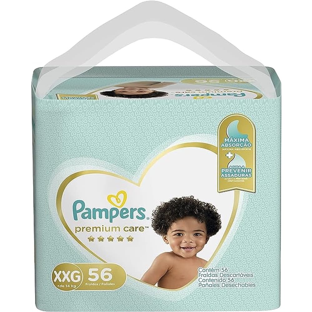 Fralda Pampers Premium Care XXG 56 Unidades