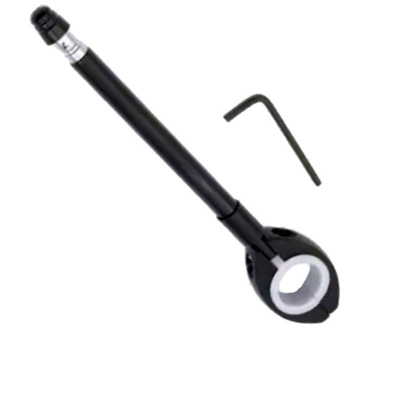 Antena de Moto Corta Linha de Pipa Retrátil 6 Estagios Anti Cerol Aço Inox Guidão