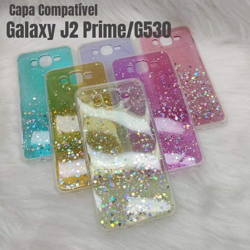 Capa Capinha de Celular Colorida brilho Para Samsung Galaxy J2 Prime/G530/G531
