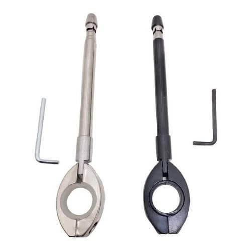 Antena Corta Pipa 7 Estagios Aço Inox Moto Retrátil Anti Cerol Guidão