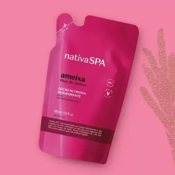 Refil Hidratante Desodorante Corporal Nativa Spa Ameixa 350ml