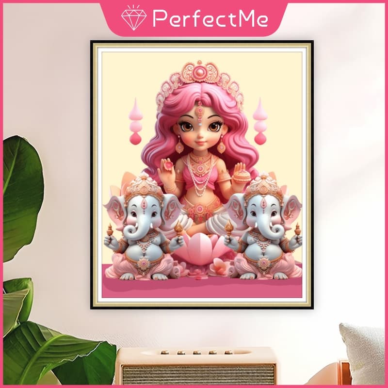Prosperityuspm Religião Crença Rosa 5D Pintura Diamante Ponto Cruz Conjunto Completo De Diamantes Acrílico Redondo Para 