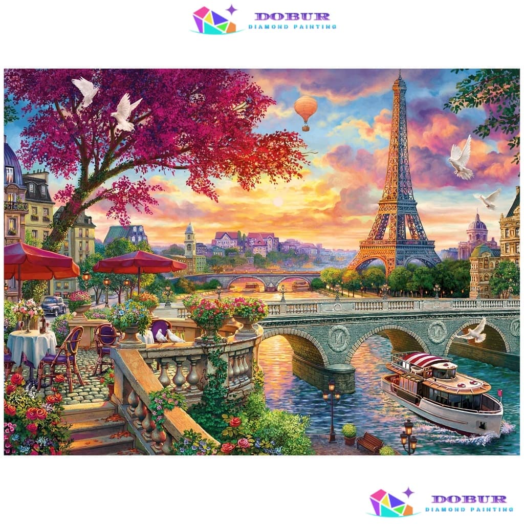 DOBUR | Pintura Diamante 5D Pintura de Diamante Kits De Pintura Diamante Para Adultos Rodada/Quadrado , 5D DIY Broca Completa Arte Artesanato Decoração Diamond Painting